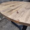 Mesa de comedor de hierro y madera estilo industrial en Bariloche