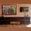 Baiut de herrería y madera estilo industrial a medida fabricado en Bariloche.