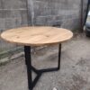 Mesa de comedor de hierro y madera estilo industrial en Bariloche