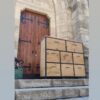 Cajonera de herrería y madera estilo industrial fabricada a medida en Bariloche.